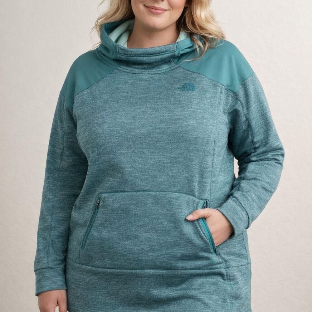 The-north-face Men's Blue and Green Hoodie